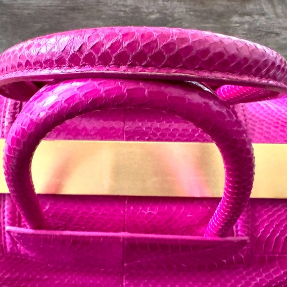 Brian Atwood Bags | Brian Atwood Genuine Snakeskin Bag Color: Magenta - Picture 11 of 15